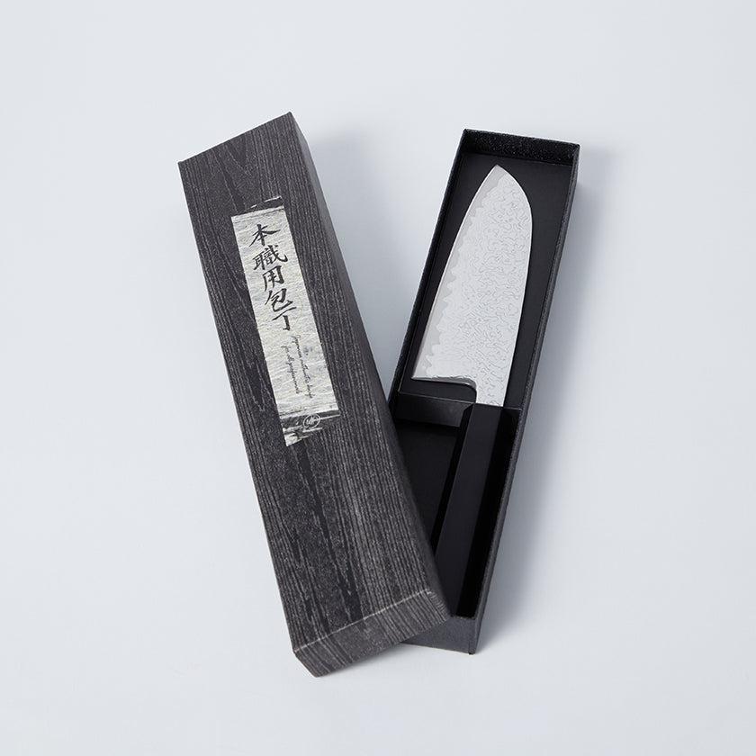 【三徳包丁】V10ダマスカス31層 藍染 黒 樫八角柄 170 | BECOSオリジナル - Image 12