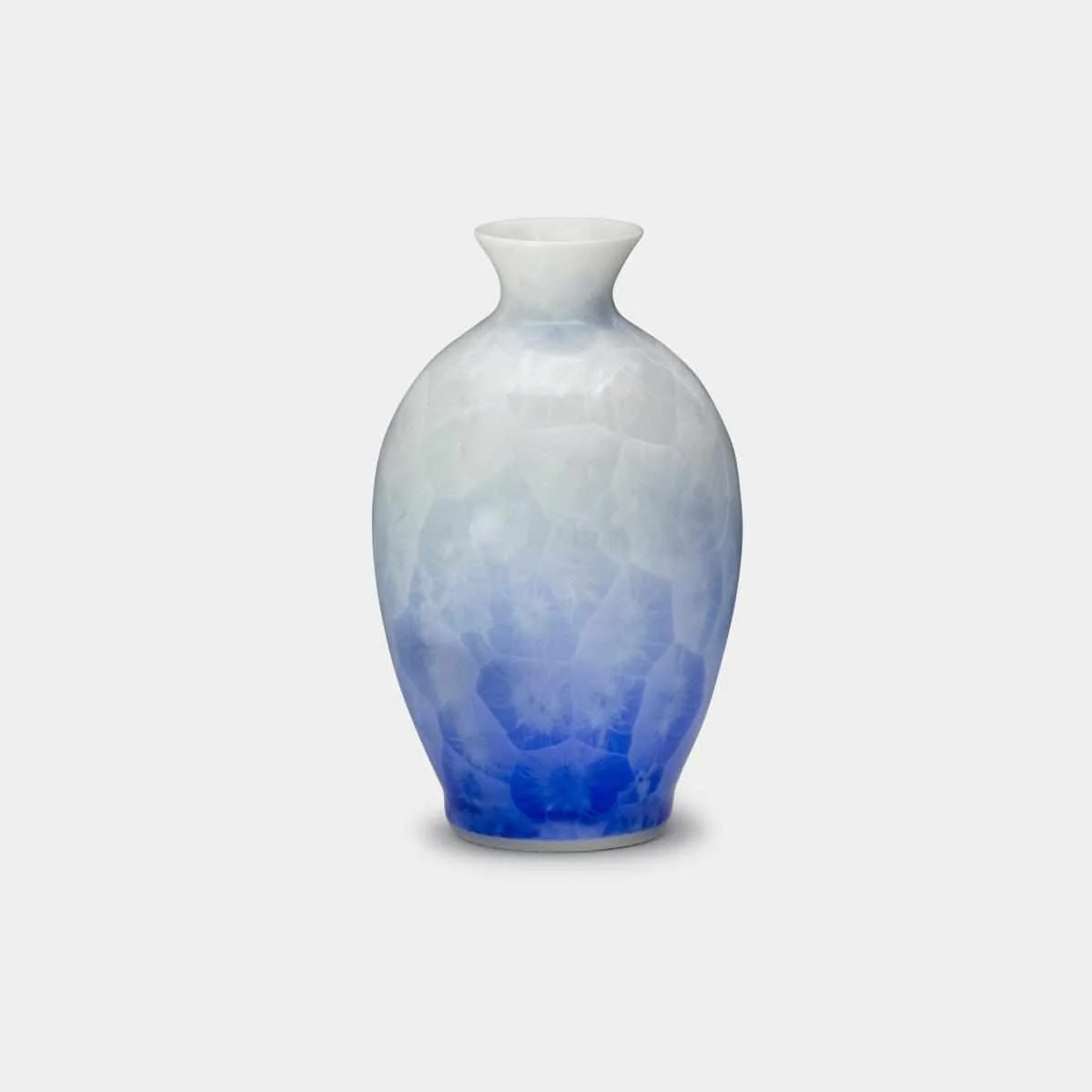 【酒器3点セット】花結晶 (白地青) | 京焼-清水焼 | 陶葊 - Image 3
