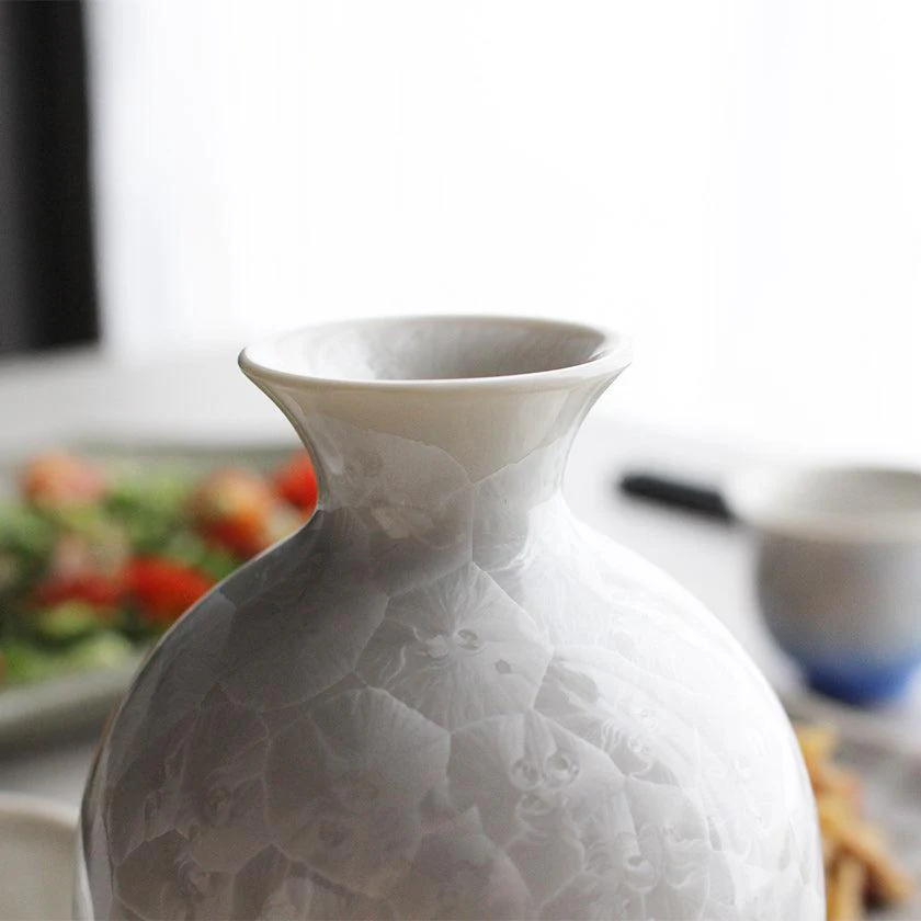 【酒器3点セット】花結晶 (白地赤青) | 京焼-清水焼 | 陶葊 - Image 17