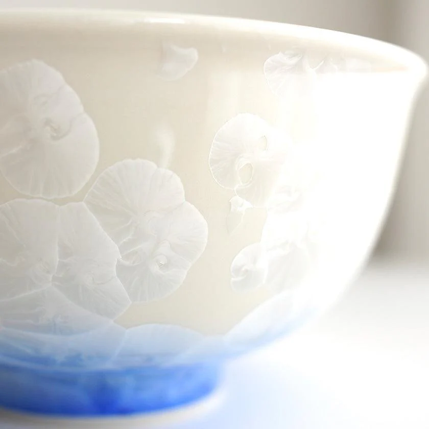 【茶碗2点セット】花結晶 (白地青赤) | 京焼-清水焼 | 陶葊 - Image 8