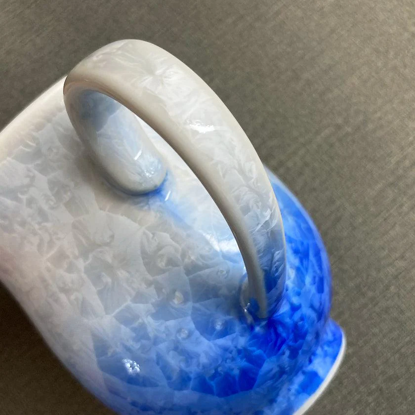 【マグカップ2点セット】花結晶 (白地青赤)  | 京焼-清水焼 | 陶葊 - Image 14