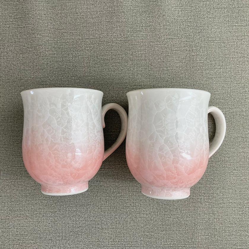 【マグカップ2点セット】花結晶 (白地青赤)  | 京焼-清水焼 | 陶葊 - Image 27