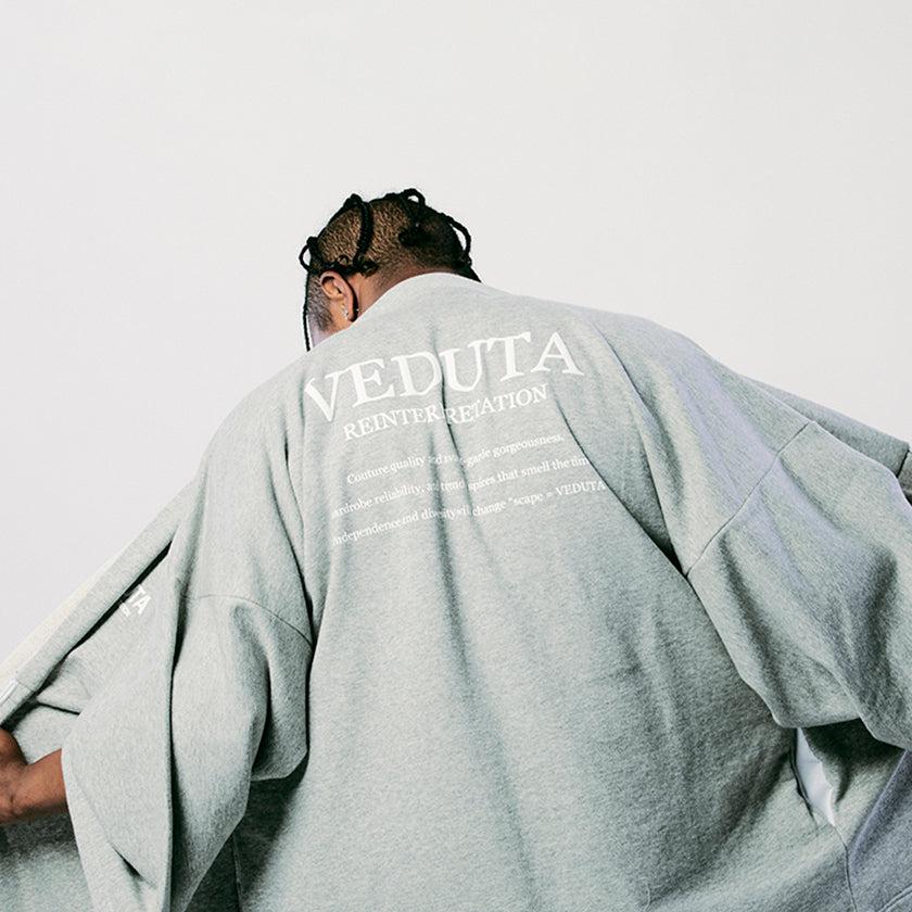 【セットアップ】Life goes off / Gray (上下) | 着物 | VEDUTA - Image 9