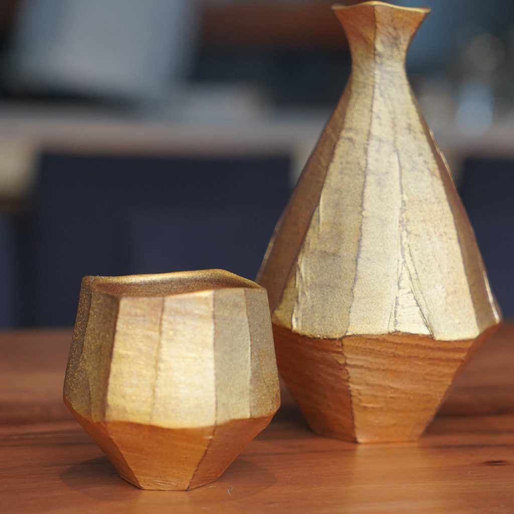 【陶芸家】藤岡光一 黄金 とっくり - Image 7