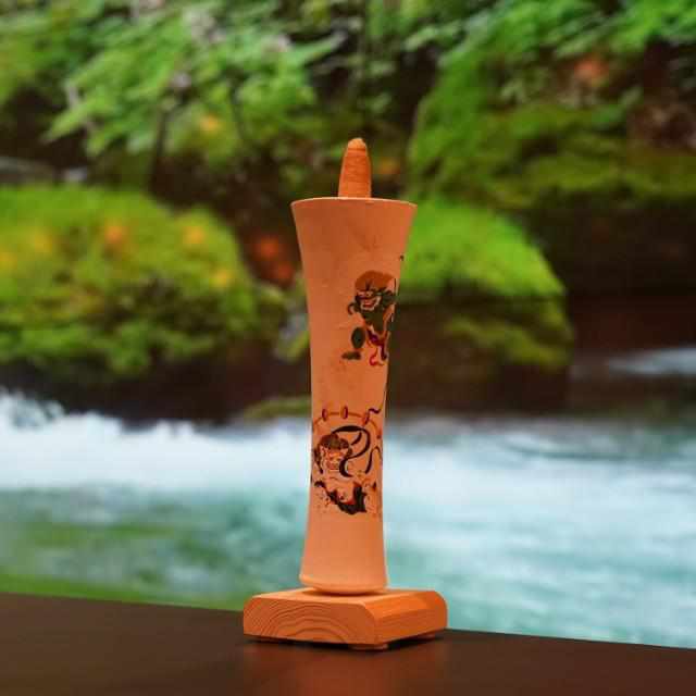 【キャンドル】碇型100匁 風神雷神 (白) | 和ろうそく | 中村ローソク - Image 2