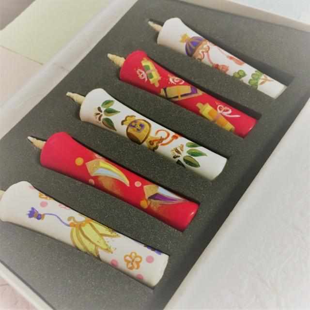 【キャンドル】2匁5本セット 宝尽くし (弐) | 和ろうそく | 中村ローソク - Image 2