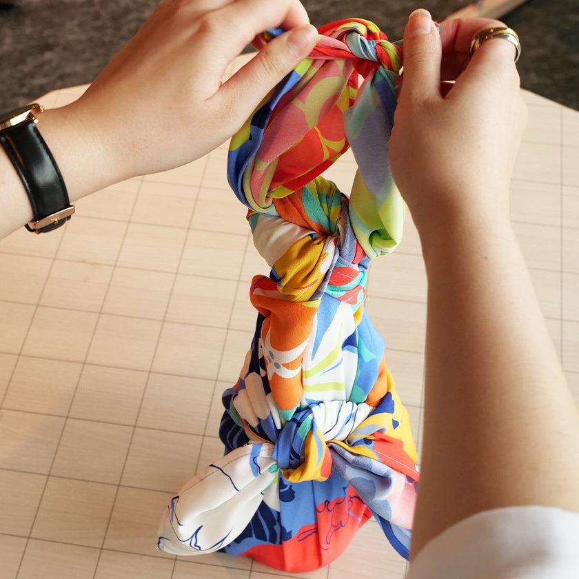 【風呂敷】華々 (平織96cm) | 超撥水加工| 朝倉染布 - Image 13