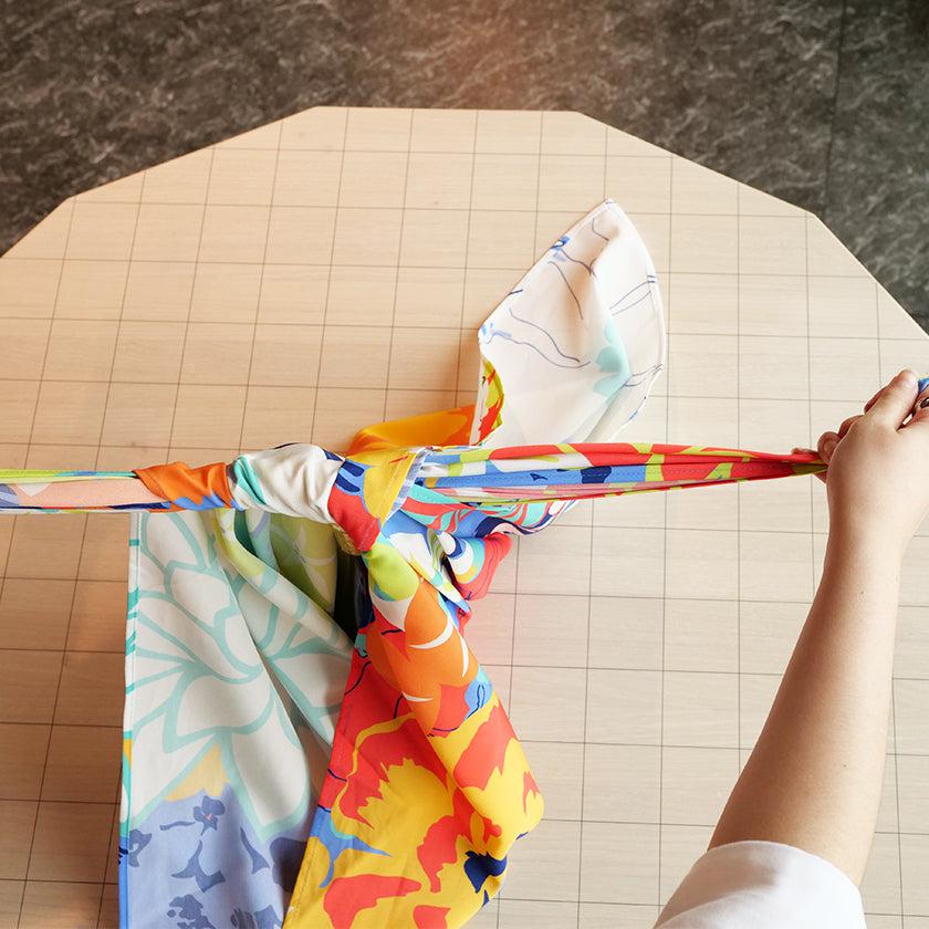 【風呂敷】華々 (平織96cm) | 超撥水加工| 朝倉染布 - Image 9