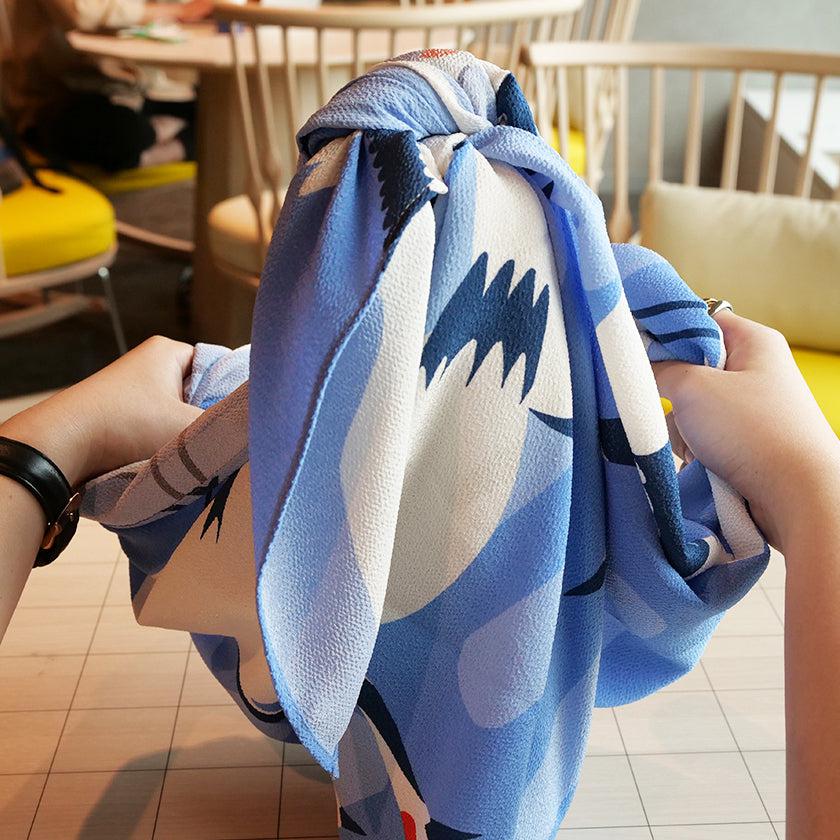 【風呂敷】鶴霞 たづかすみ (二越ちりめん96cm) | 超撥水加工| 朝倉染布 - Image 13