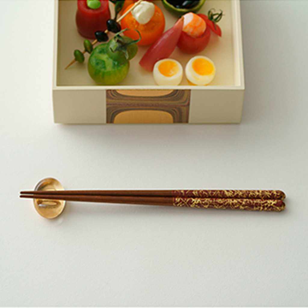 【夫婦箸/箸置きセット】金糸 (金) | 金沢箔 | 箔一 - Image 5