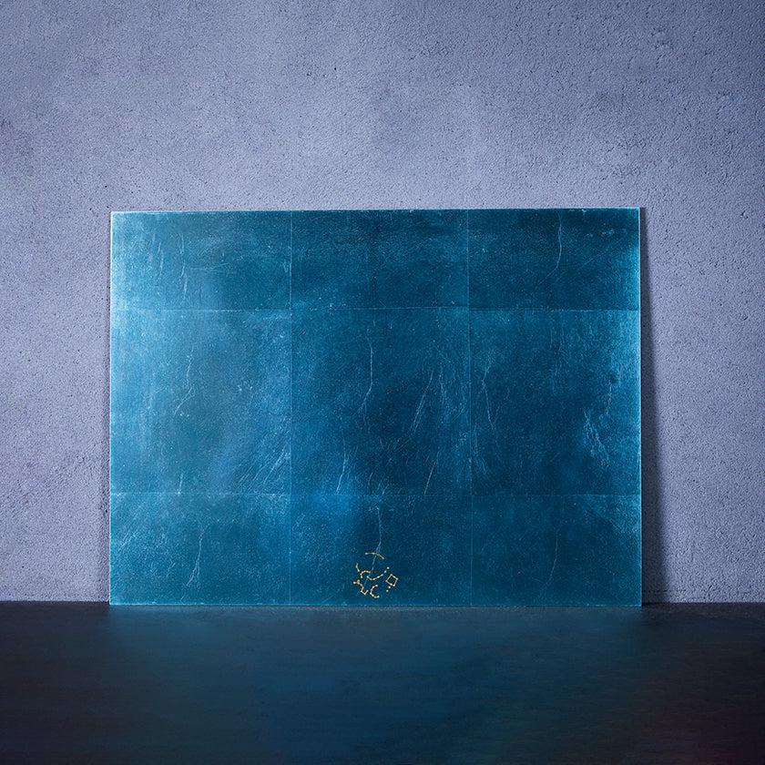 【テーブルマット】KAGA SHIKISAI WATER BLUE | 金沢箔 | 箔一 - Image 2