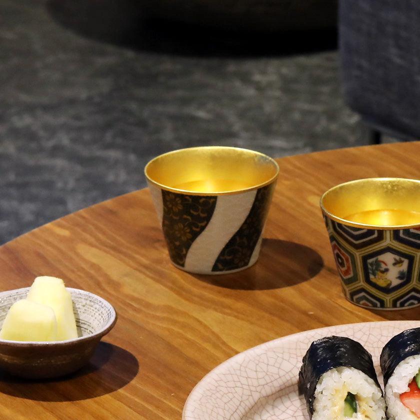 【フリーカップ】九谷焼 青粒フリーカップ | 金沢箔 | 箔一 - Image 4