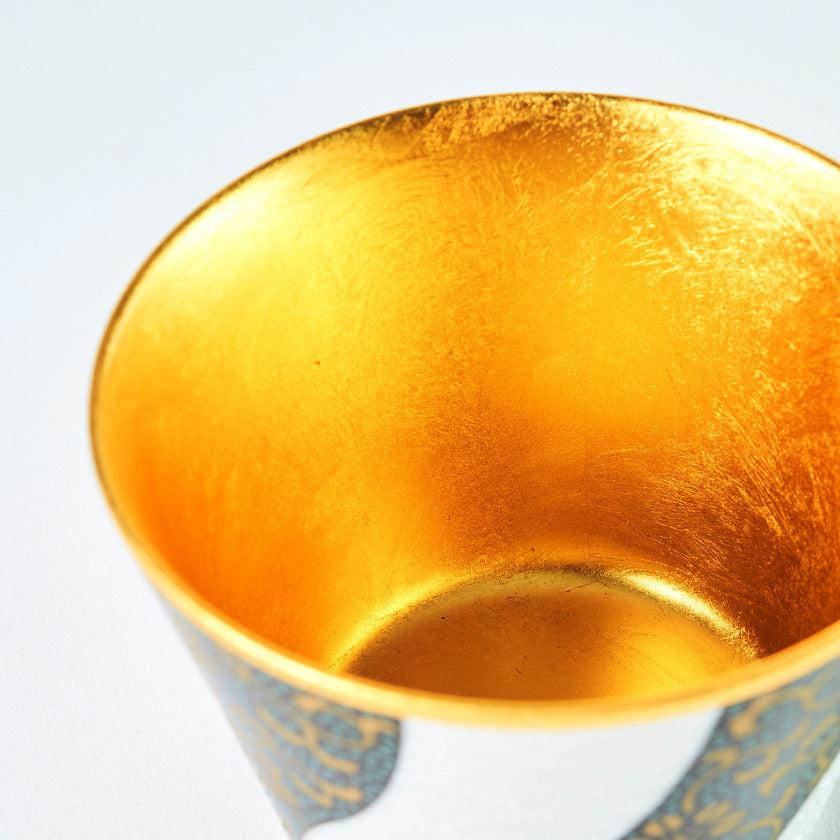 【フリーカップ】九谷焼 青粒フリーカップ | 金沢箔 | 箔一 - Image 5