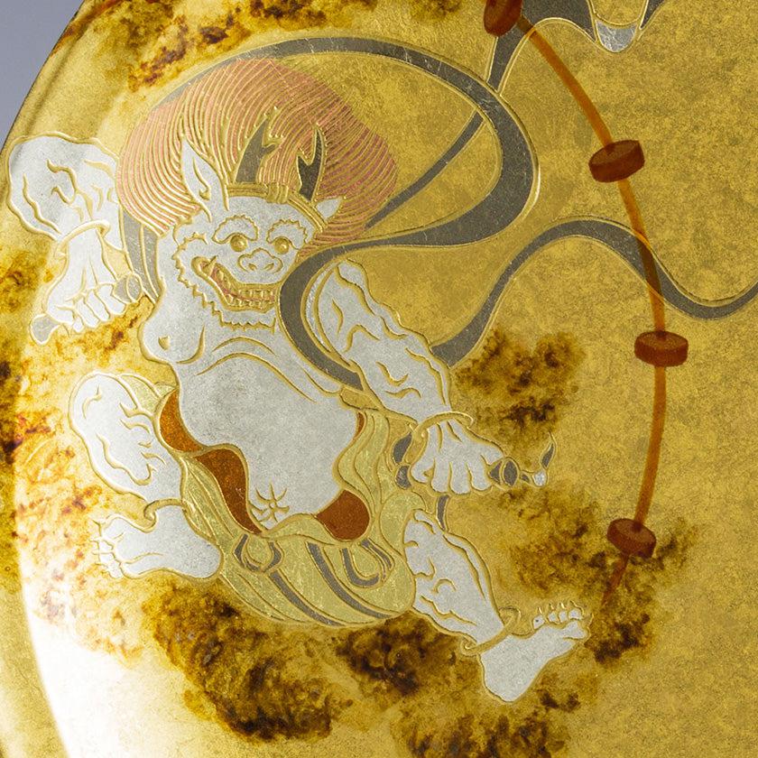 【飾り皿】風神雷神 | 金沢箔 | 箔一 - Image 2