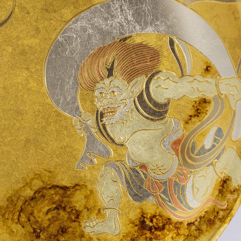 【飾り皿】風神雷神 | 金沢箔 | 箔一 - Image 3