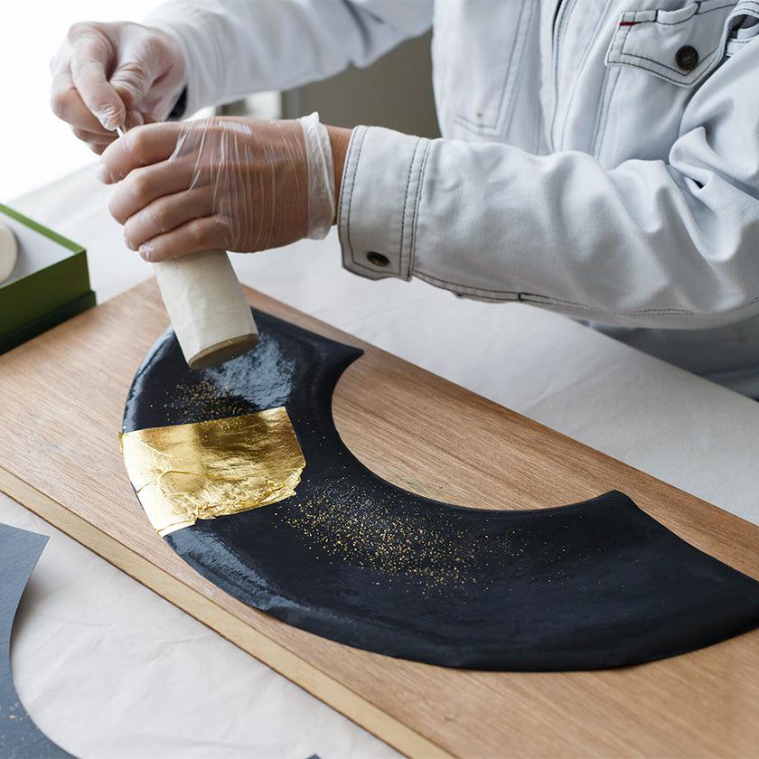 【扇子】ちらし美 天の川 amanogawa | 金沢箔 | 箔一 - Image 6