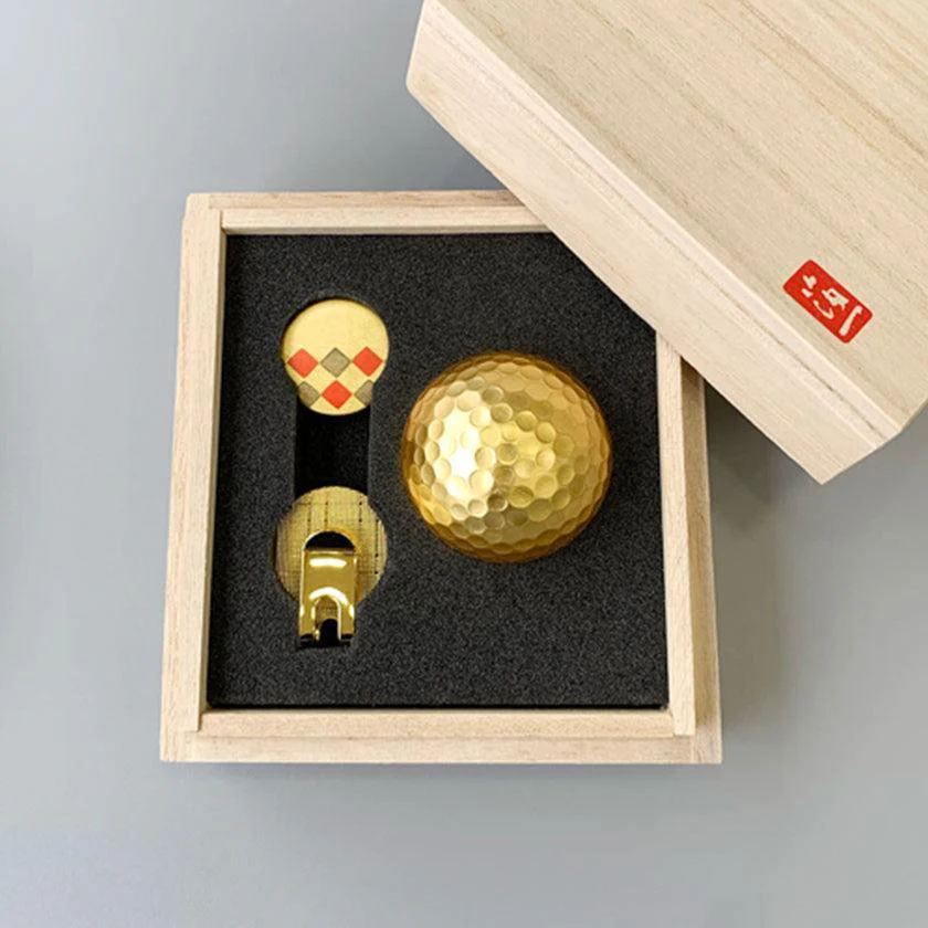 【ゴルフボール&マーカー】セット | 金沢箔 | 箔一 - Image 3