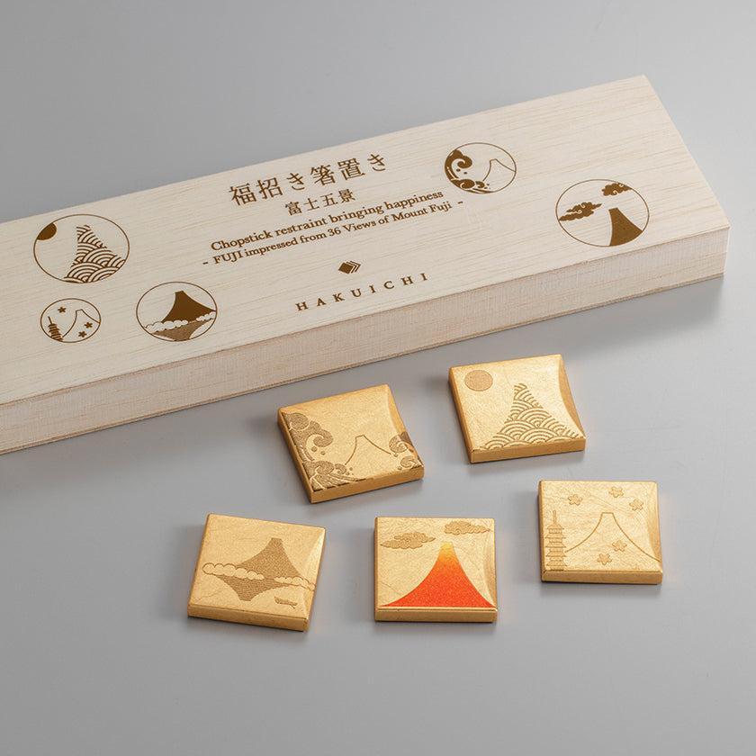 【箸置き】福招き 5個セット | 金沢箔 | 箔一 - Image 5