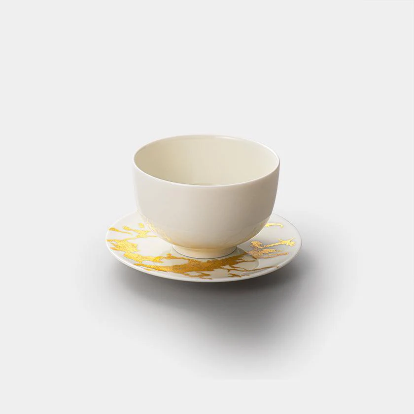 【カップ&ソーサー 金沢箔】RS marble 日本製 伝統工芸 箔一 高級食器 - Image 2
