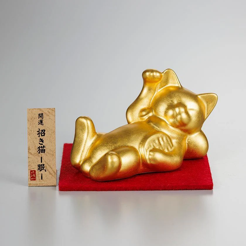 【招き猫】縁起物 招き猫 | 金沢箔 | 箔一 - Image 2