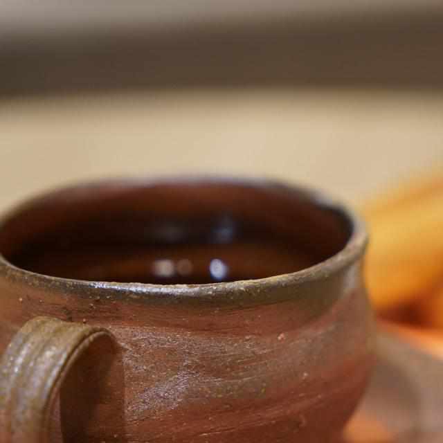 【コーヒーカップ】ソーサ－付 | 備前焼 | 恒枝直豆 - Image 6