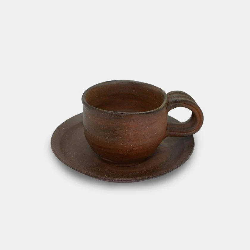【コーヒードリップセット】珈琲カップ & ドリッパー | 備前焼 | 恒枝直豆 - Image 5