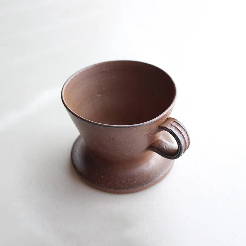 【コーヒードリップセット】珈琲カップ & ドリッパー | 備前焼 | 恒枝直豆 - Image 6