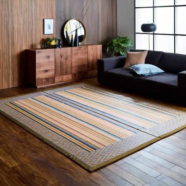 【い草-畳】イケヒコ い草ラグ レクシア ベージュ (191×250cm) - Image 2