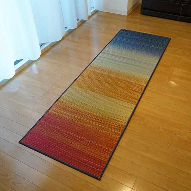 【い草-畳】イケヒコ い草ヨガマット ジョイ 赤 (60×180cm) - Image 7
