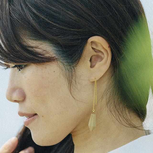 【彦根仏壇】幾木 (井尻彫刻所) びわこのしずく (ピアス／ホウ) - Image 4