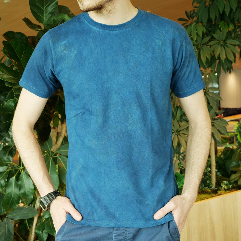 【Tシャツ】天然インディゴ(一色染め)  | 藍染 | インディゴ気仙沼 - Image 2