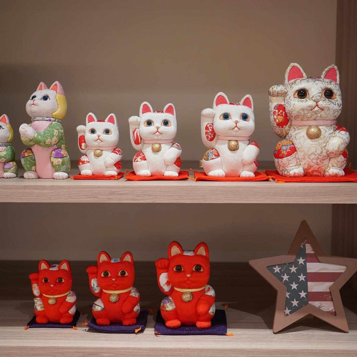 【招き猫】風水 (赤) 生命力 無病息災 | 江戸木目込み | 柿沼人形 - Image 12