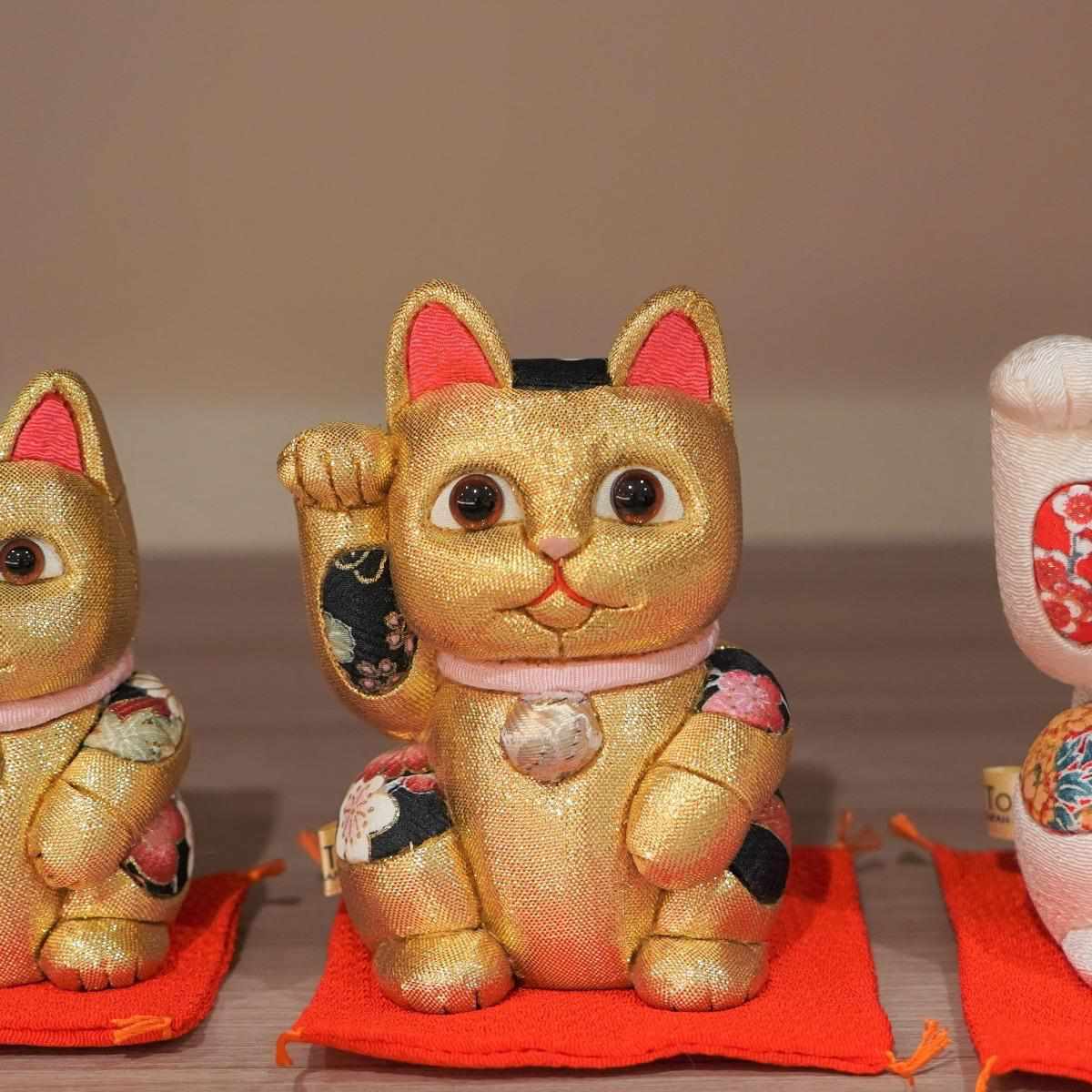 【招き猫 風水】金 金運 江戸木目込み 日本製 柿沼人形 開運 - Image 5