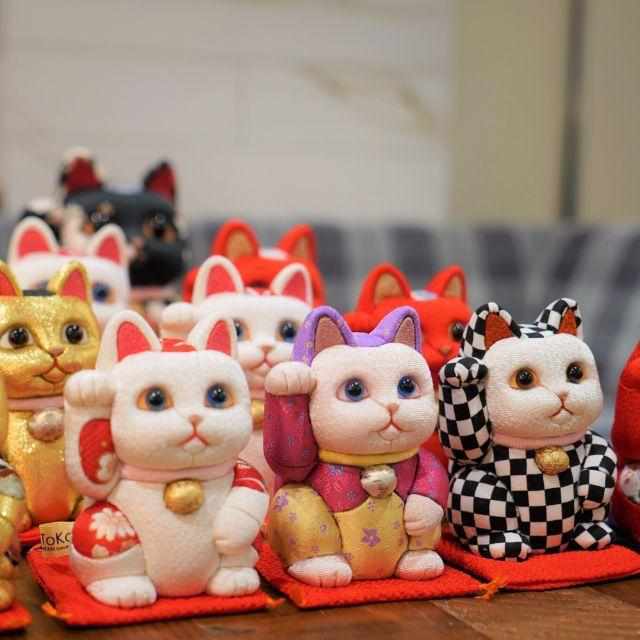 【招き猫】市松柄 S | 江戸木目込み | 柿沼人形 - Image 11