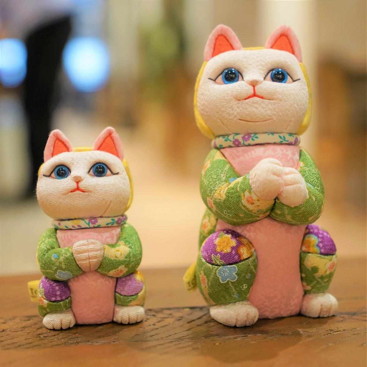 【招き猫 江戸木目込み】星に願いを ちりめん多色 日本製 柿沼人形 開運 - Image 10