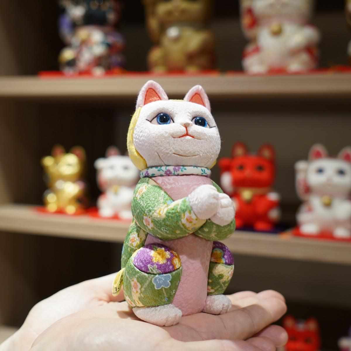 【招き猫 江戸木目込み】星に願いを ちりめん多色 日本製 柿沼人形 開運 - Image 14