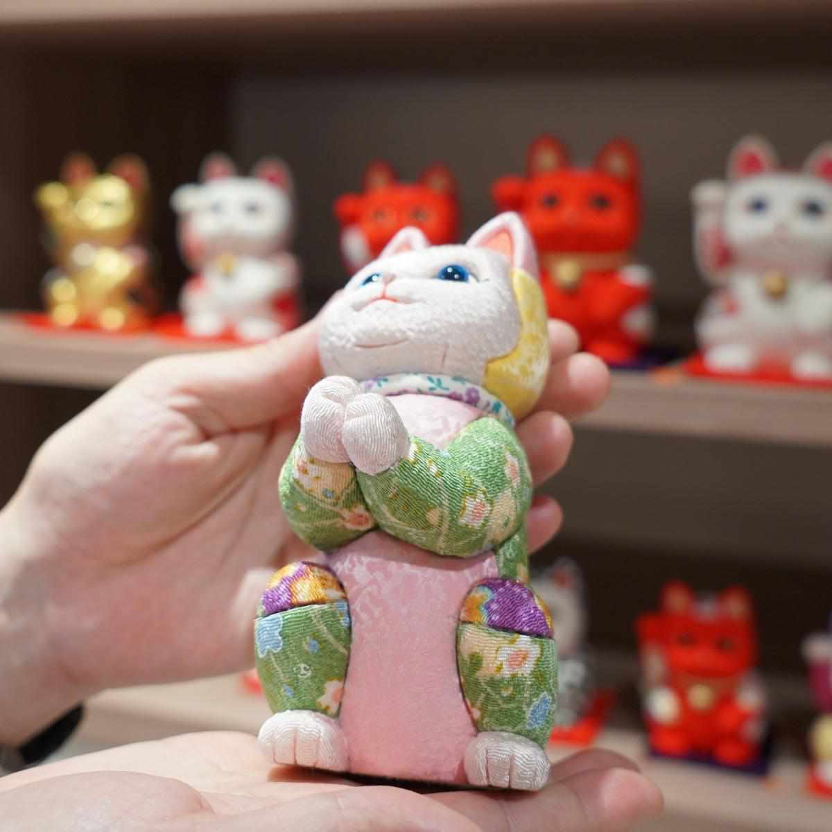 【招き猫 江戸木目込み】星に願いを ちりめん多色 日本製 柿沼人形 開運 - Image 19