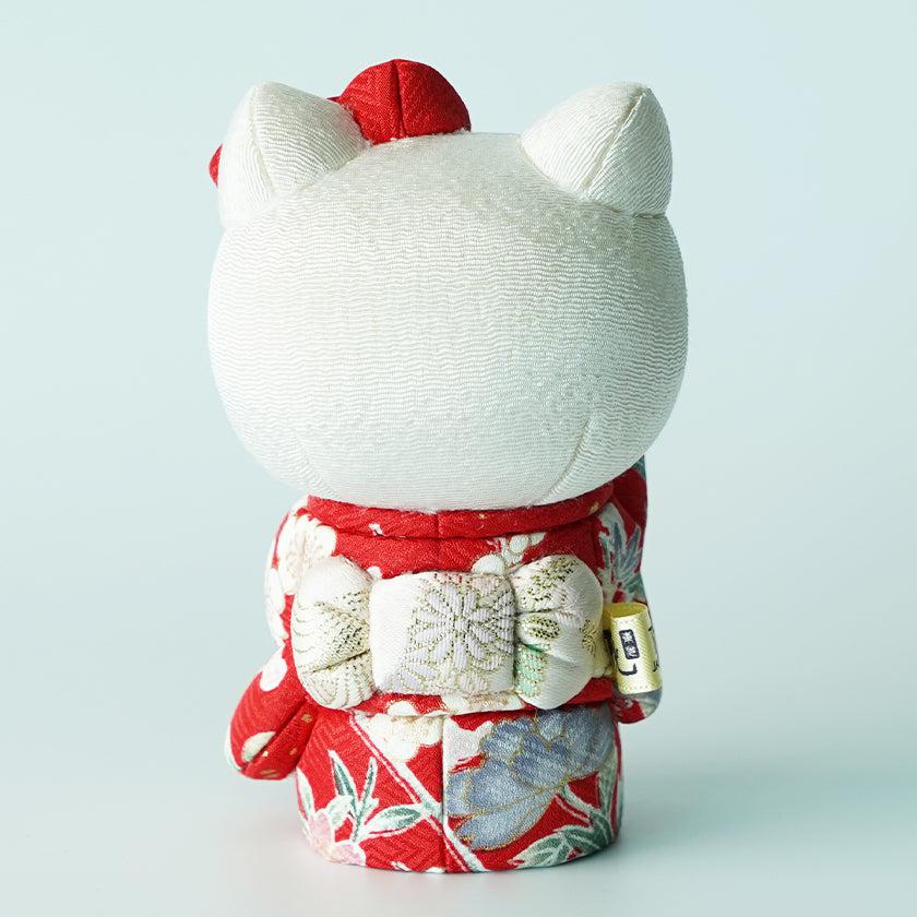 【招き猫】招きハローキティ (赤) | 江戸木目込み | 柿沼人形 - Image 8
