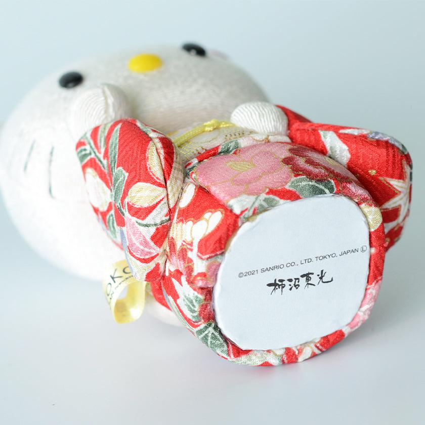 【招き猫】招きハローキティ (赤) | 江戸木目込み | 柿沼人形 - Image 9