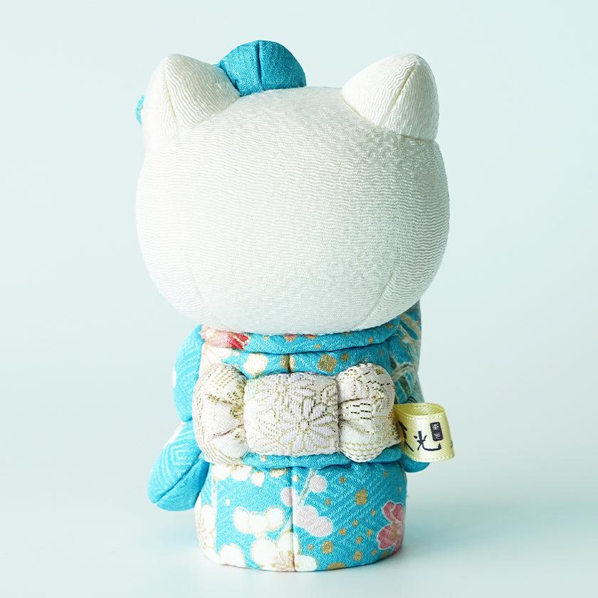 【招き猫】招きハローキティ (青) | 江戸木目込み | 柿沼人形 - Image 7