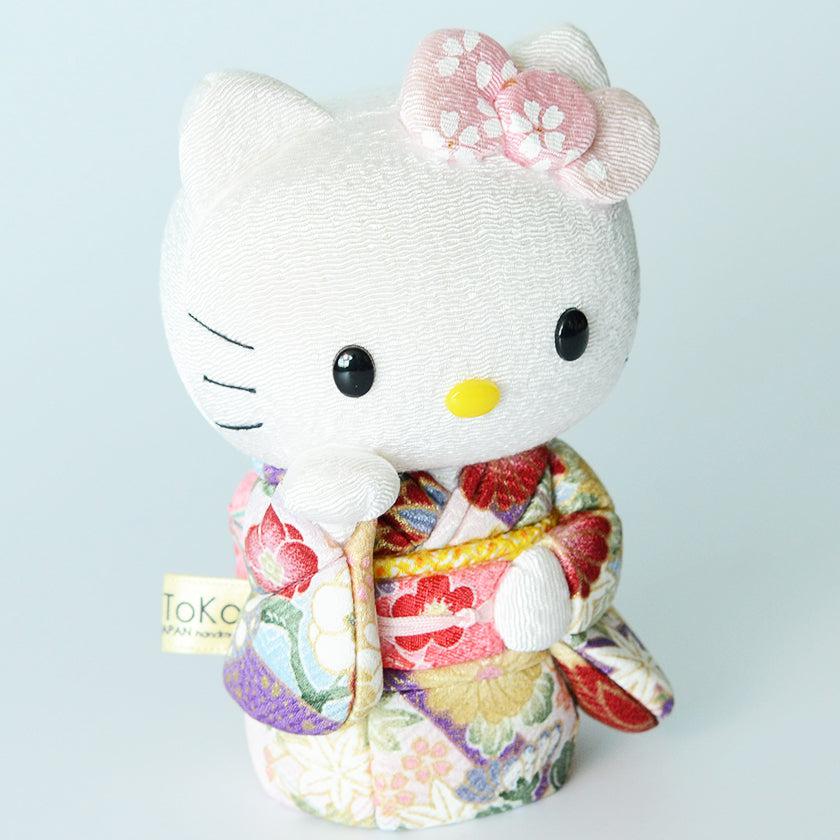 【招き猫】招きハローキティ (桃) | 江戸木目込み | 柿沼人形 - Image 7