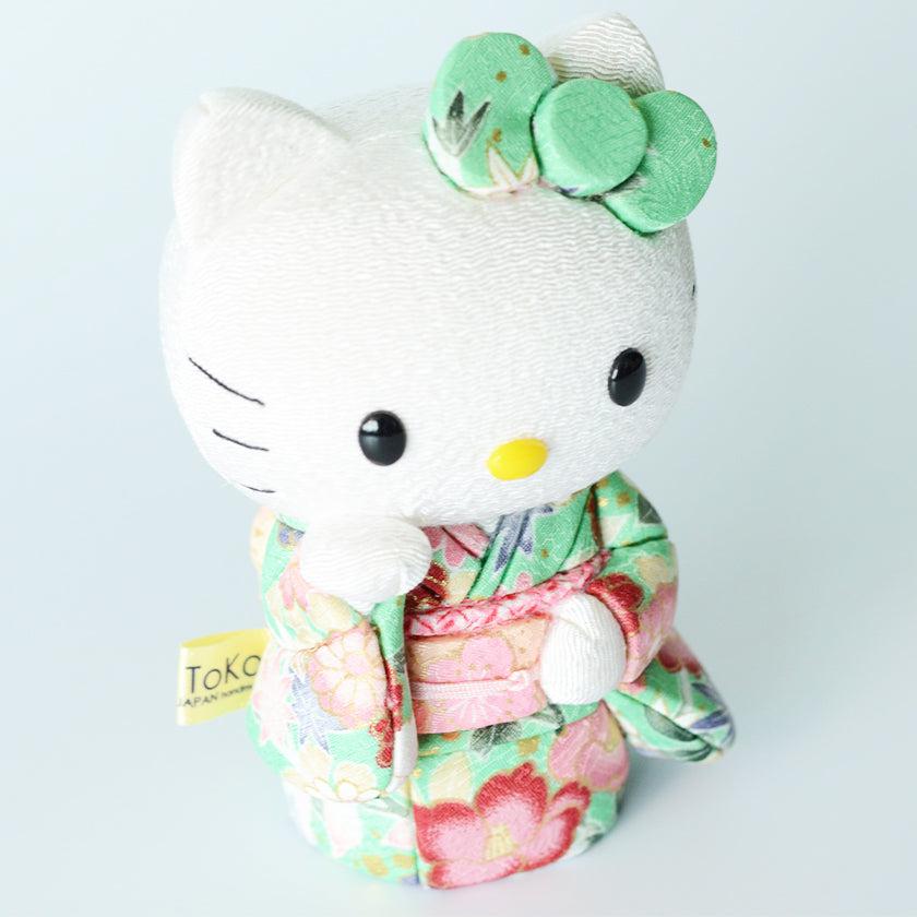 【招き猫】招きハローキティ (緑) | 江戸木目込み | 柿沼人形 - Image 6