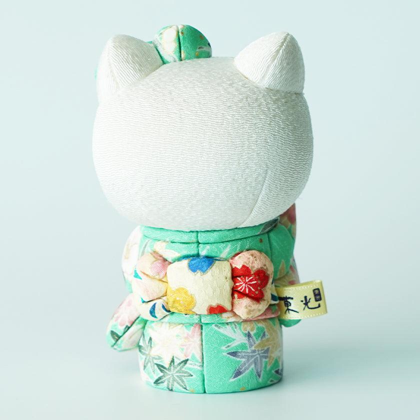 【招き猫】招きハローキティ (緑) | 江戸木目込み | 柿沼人形 - Image 7