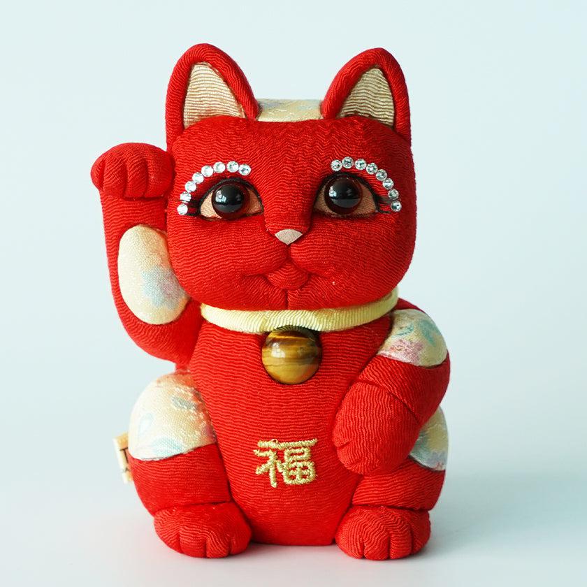 【招き猫】風水DX (赤) M | 江戸木目込み | 柿沼人形 - Image 6