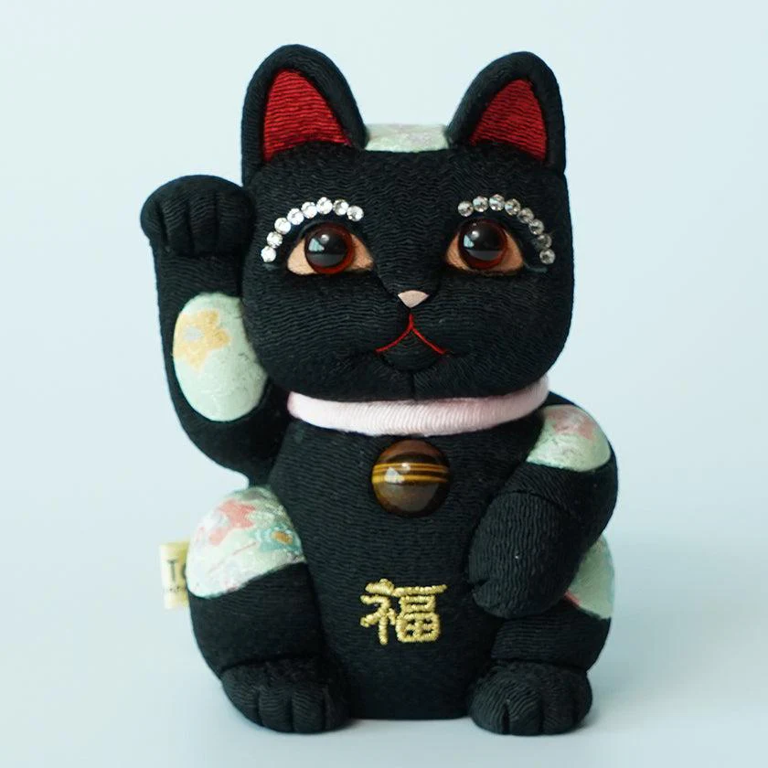 【招き猫】風水DX (黒) M | 江戸木目込み | 柿沼人形 - Image 6
