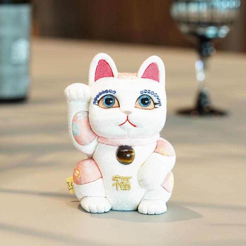 【招き猫】風水DX (白) M | 江戸木目込み | 柿沼人形 - Image 3