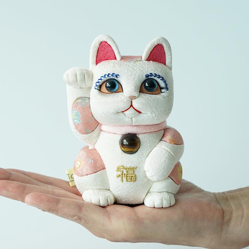 【招き猫】風水DX (白) M | 江戸木目込み | 柿沼人形 - Image 4