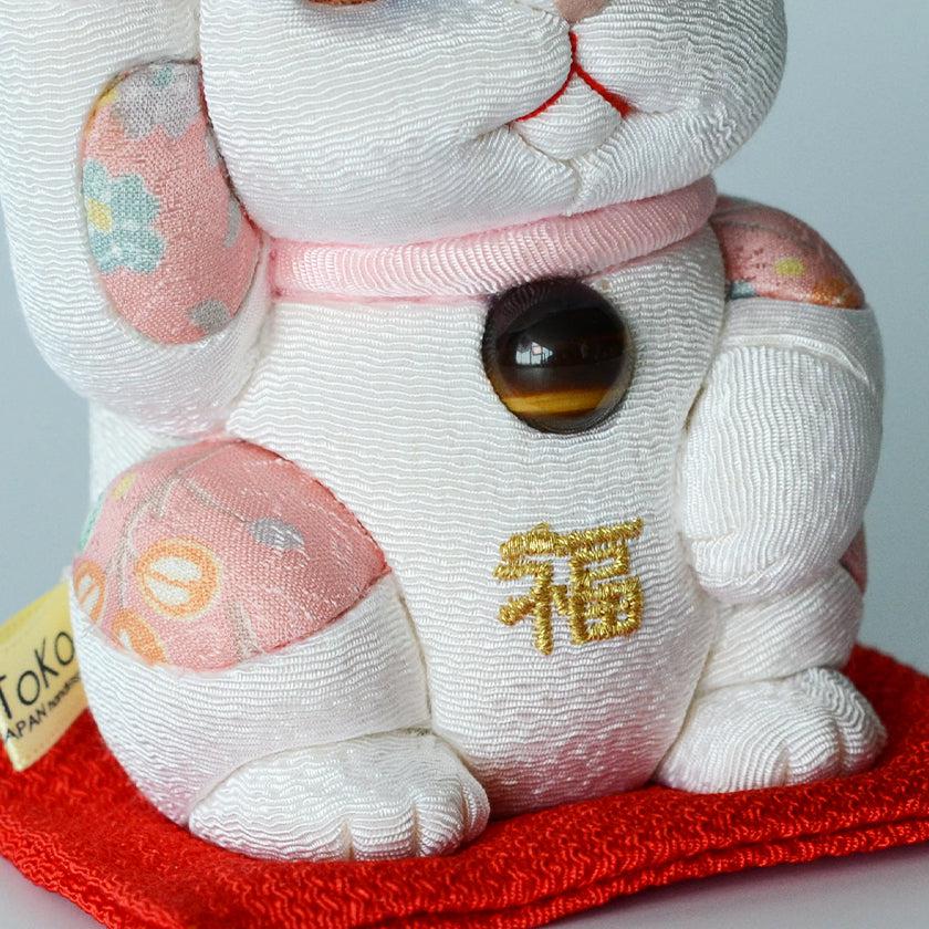 【招き猫】風水DX (白) M | 江戸木目込み | 柿沼人形 - Image 8