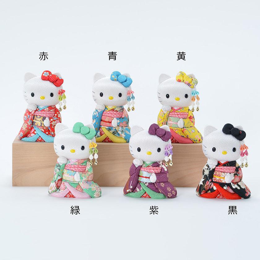 【招き猫】招きハローキティ 舞妓 | 江戸木目込み | 柿沼人形 - Image 2