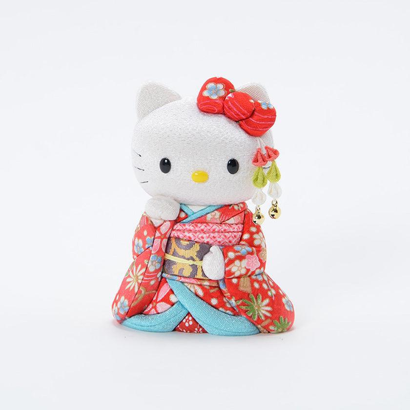 【招き猫】招きハローキティ 舞妓 | 江戸木目込み | 柿沼人形 - Image 3